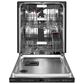 KitchenAid 24" Built-In Pocket Handle Dishwasher with FreeFlex 3rd Rack and Top Control in Black Stainless Steel, , large