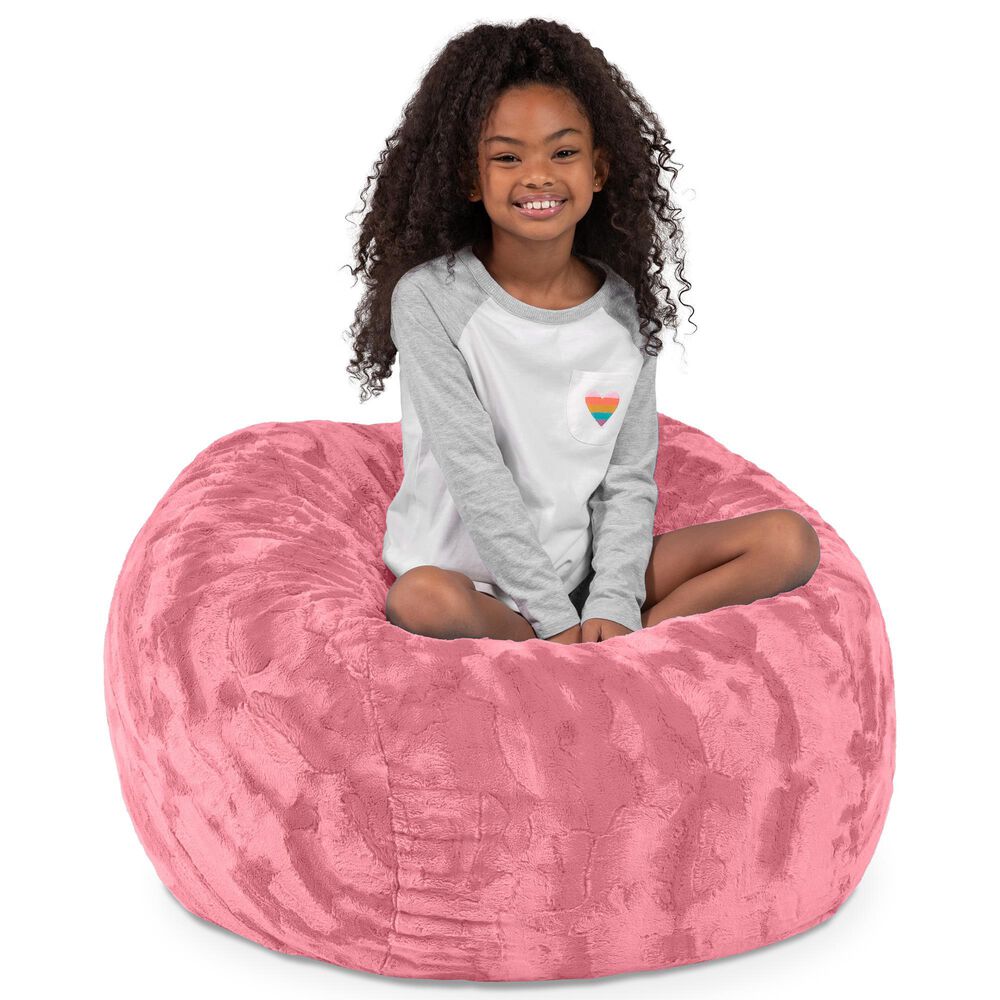 Jaxx Saxx 3&#39; Bean Bag Chair in Rose Quartz, , large