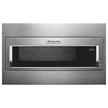 KitchenAid 1000 Watt Built-In Low Profile Microwave with Standard Trim Kit in Stainless Steel, , large