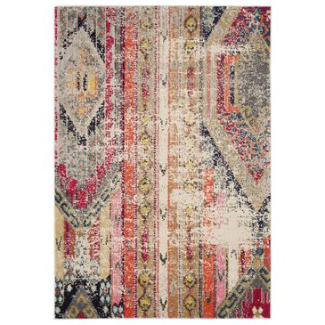 Safavieh Monaco MNC222G-4 4" x 5"7" Light Grey/Multi Area Rug, , large