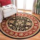 Safavieh Lyndhurst 8" Round Black and Red Area Rug, , large