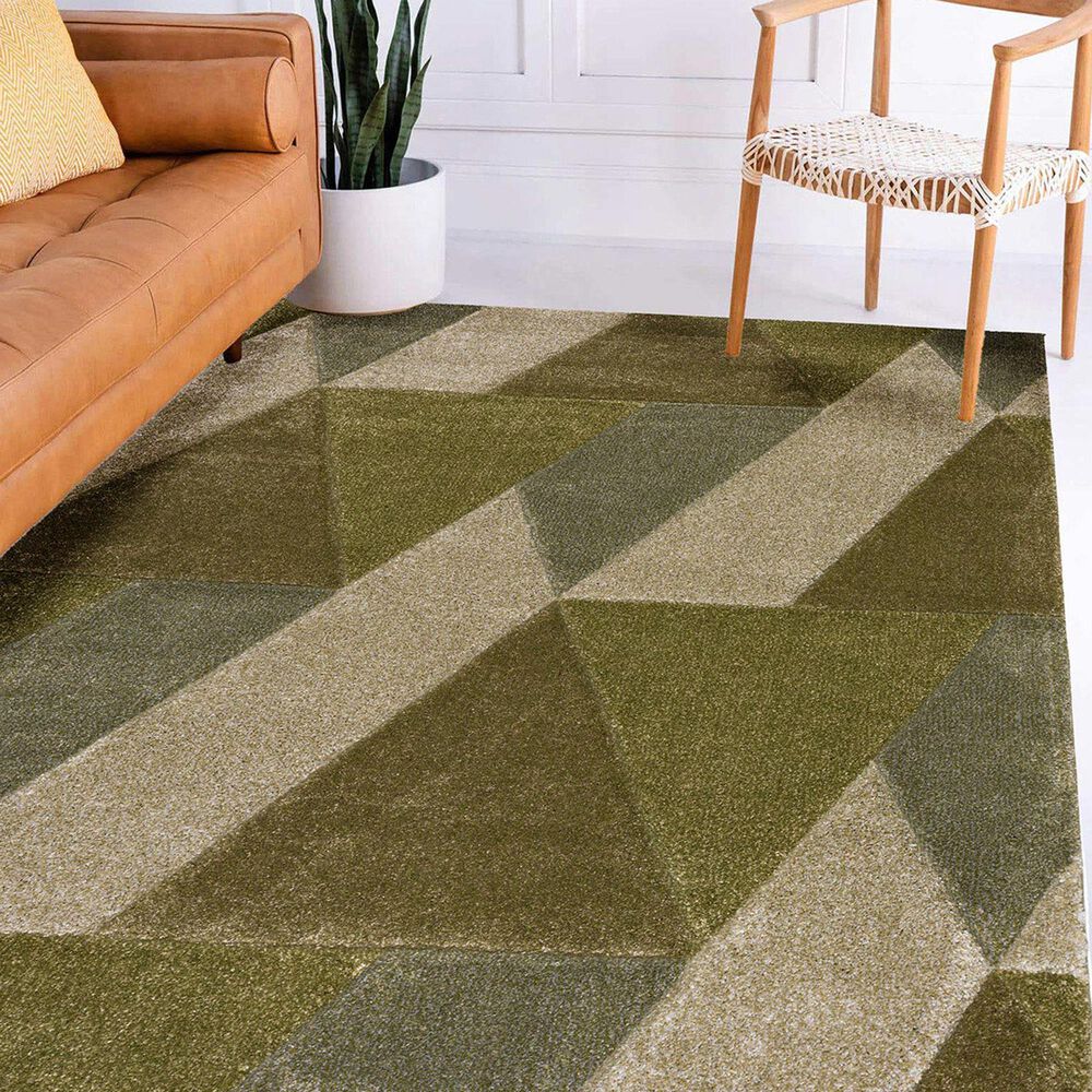 Dalyn Rug Company Carmona Geometric 8&#39; x 10&#39; Cactus Area Rug, , large