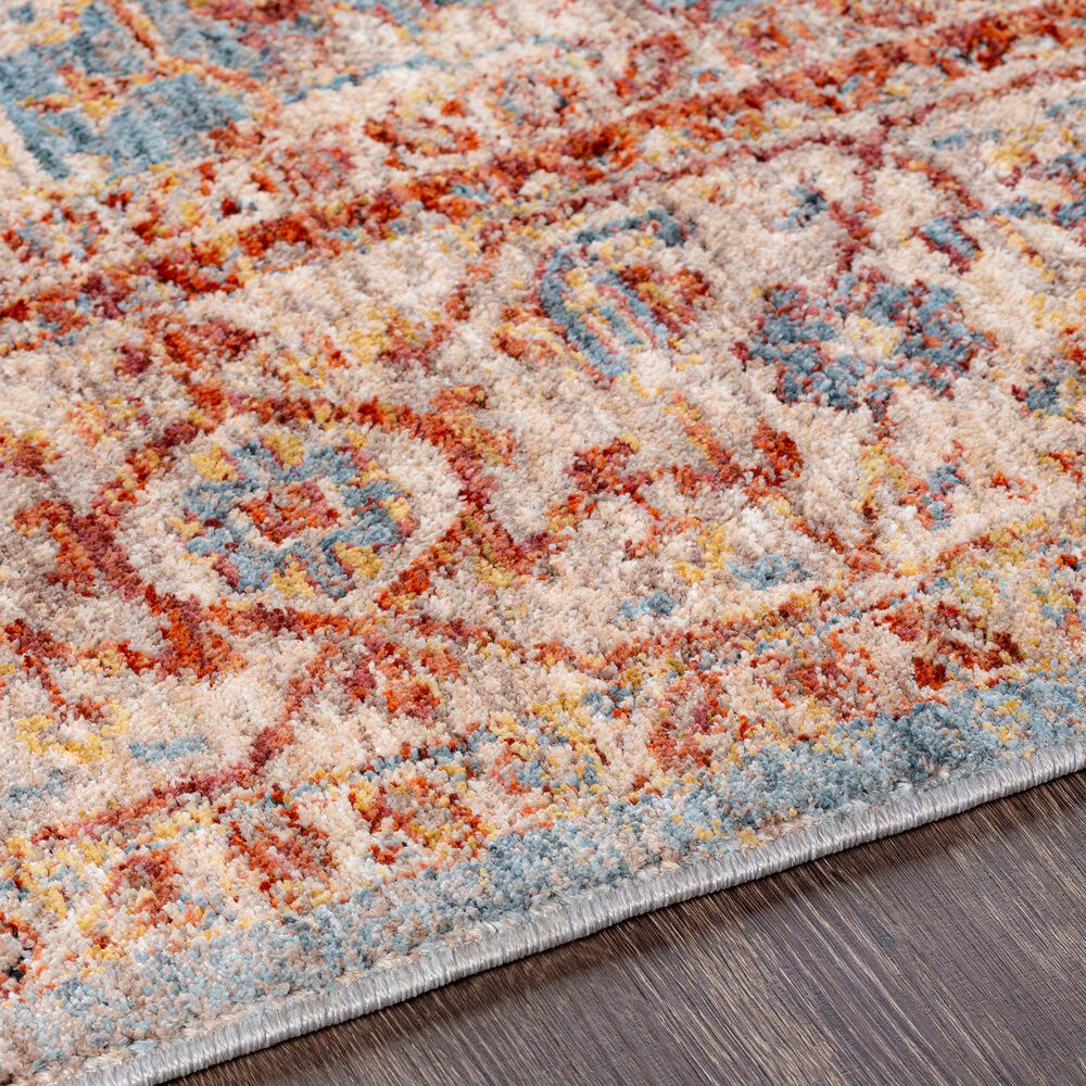 Surya Mirabel 10&#39; x 14&#39; Teal, Aqua, Gray, Burnt Orange, Olive and Beige Area Rug, , large