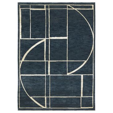 Oriental Weavers Reed 7"10" x 10"10" Blue and Ivory Area Rug, , large