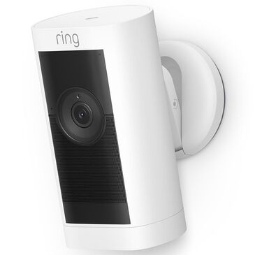 Ring Stick Up Cam Pro Battery Indoor/Outdoor Security Camera in White, , large