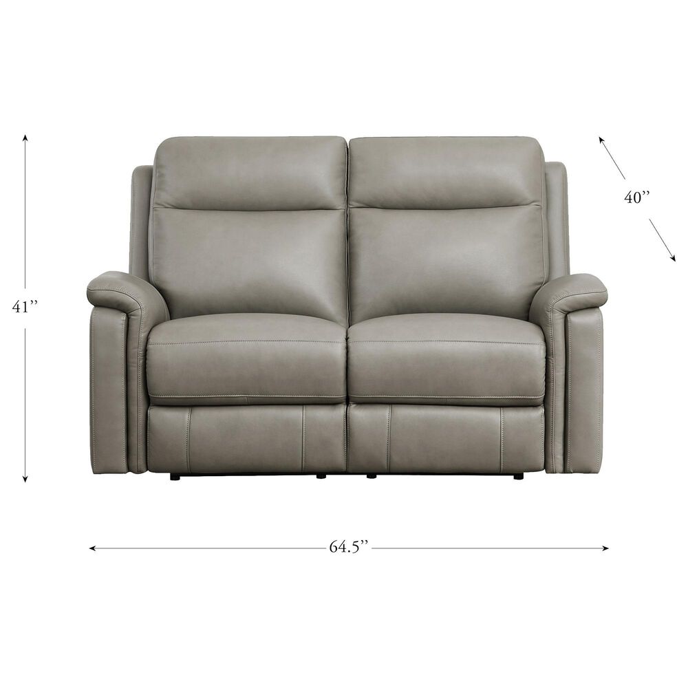 Amax Leather Cozy Power Loveseat in Concrete, , large