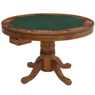 Pacific Landing Mitchell 3-in-1 Game Table with Accessories in Amber Oak, , large