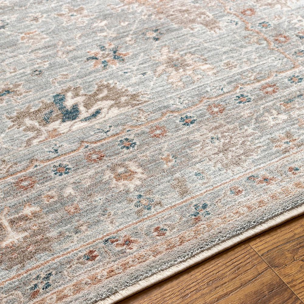 Surya Carlisle 2&#39;11&quot; x 10&#39; Seafoam, Blue, Dusty Sage, Dusty Pink, Ivory and Medium Brown Runner, , large