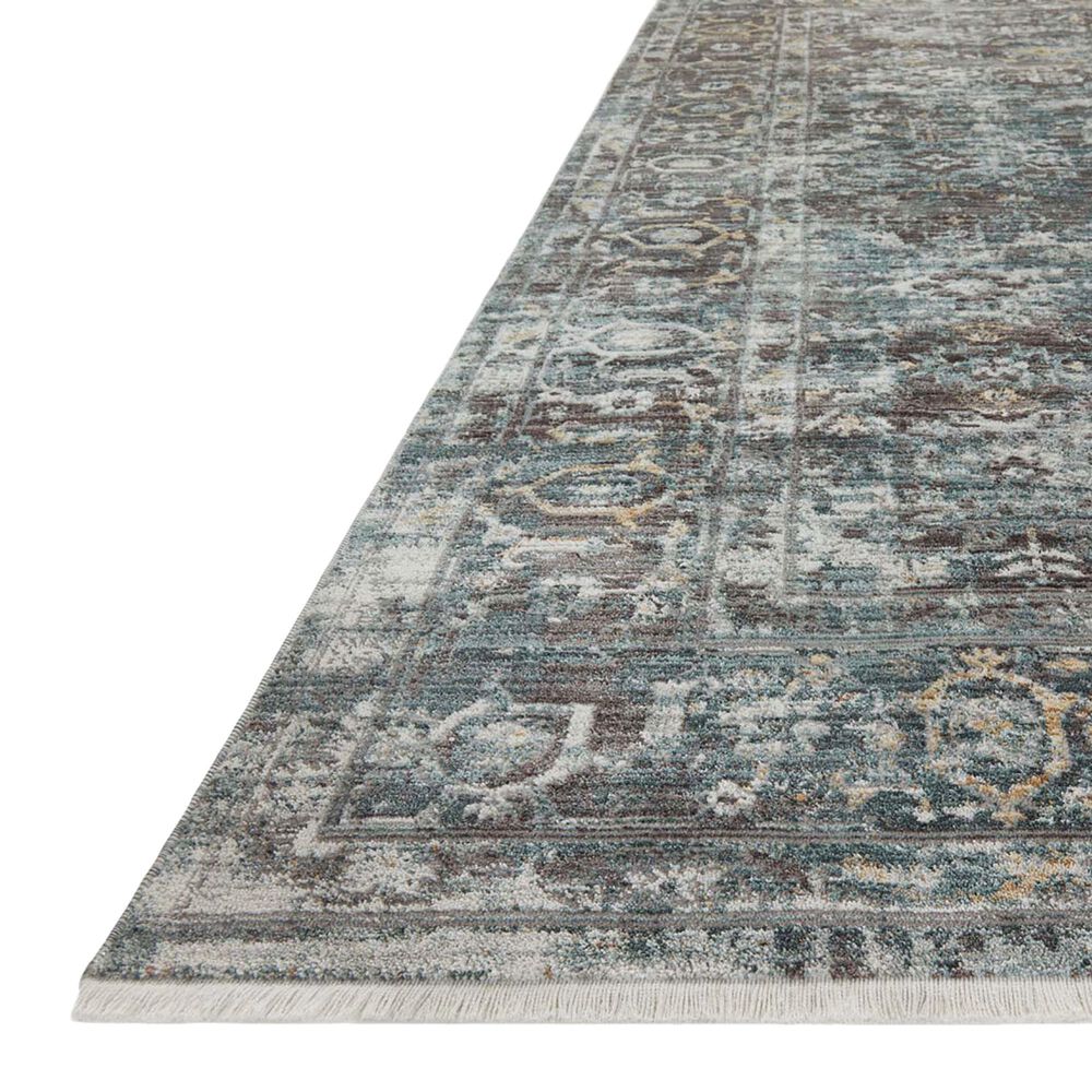 Loloi Bonney 2&#39;7&quot; x 8&#39; Slate and Teal Runner, , large