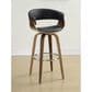 Pacific Landing Bar Stool with Black Seat in Walnut, , large