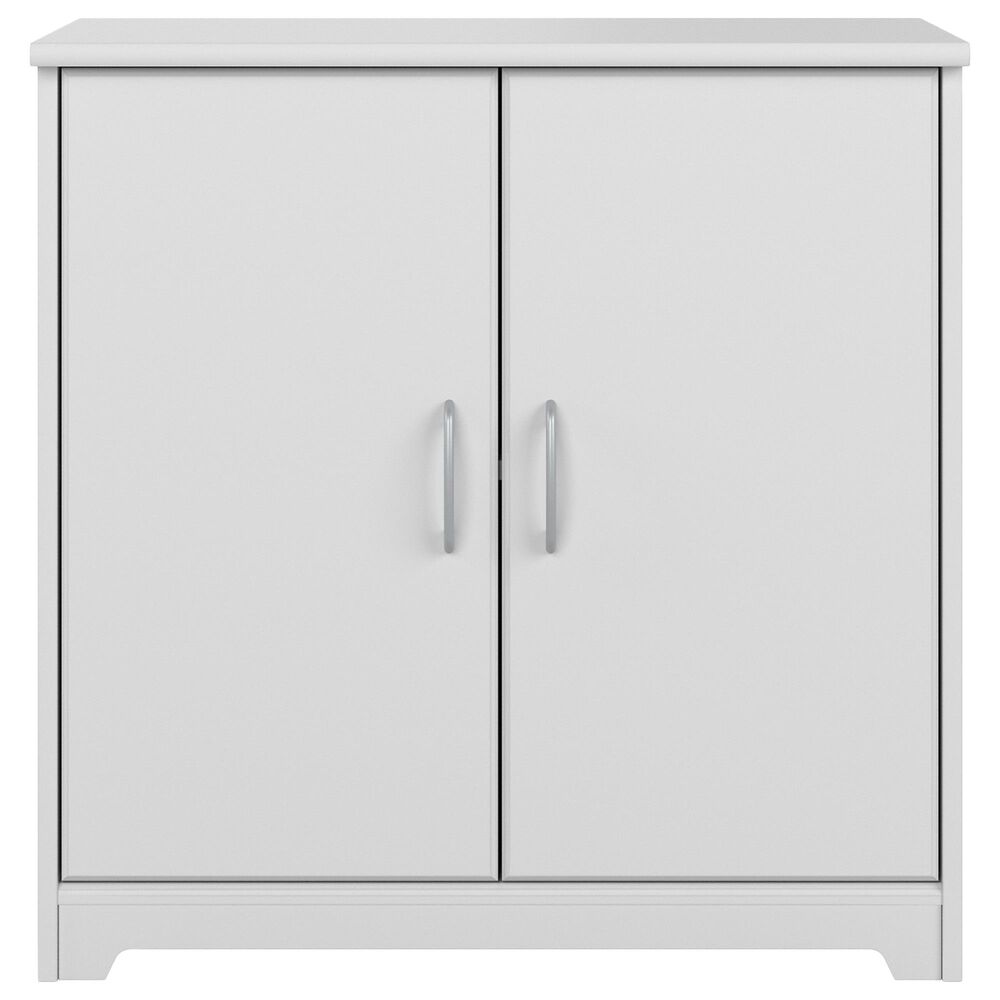 Bush Cabot Small Entryway Cabinet with Doors in White