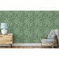 Tempaper Canvas Palm 198" x 20.5" Peel and Stick Wallpaper in Green Grove, , large