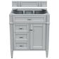 James Martin Brittany 30" Single Bathroom Vanity in Urban Gray with 3 cm Eternal Marfil Quartz Top and Rectangle Sink, , large
