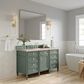 James Martin Brittany 60" Single Bathroom Vanity in Smokey Celadon with 3 cm Eternal Marfil Quartz Top and Rectangular Sink, , large