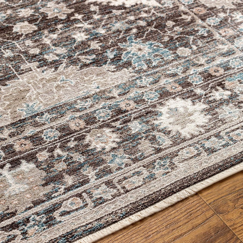 Surya Carlisle 8&#39;10&quot; x 12&#39;6&quot; Dark Brown, Ivory, Light Sage, Dusty Pink, Pale Blue and Olive Area Rug, , large