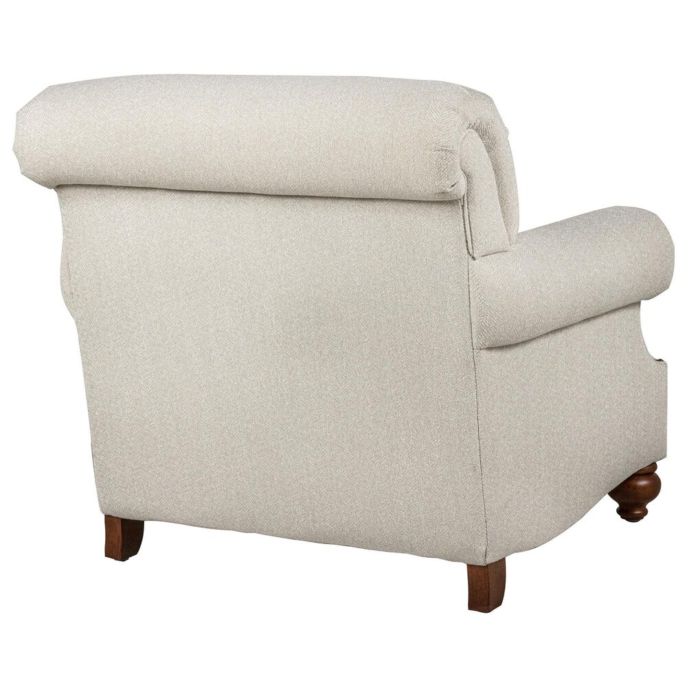 Bassett Hunt Club Accent Chair with Brass Nail Heads in Oyster, , large