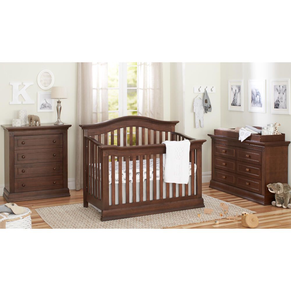 Baby Cache Montana 4-In-1 Lifetime Convertible Crib in Brown Sugar, , large