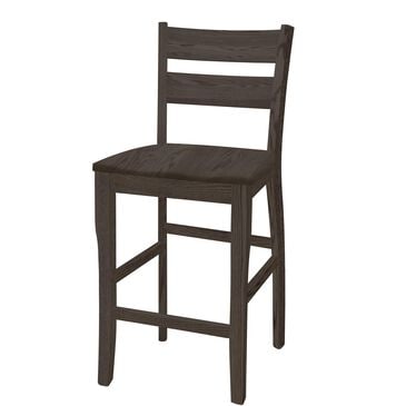 Fleming Furniture Co. Manchester Stool with Wooden Seat in Mineral Gray, , large