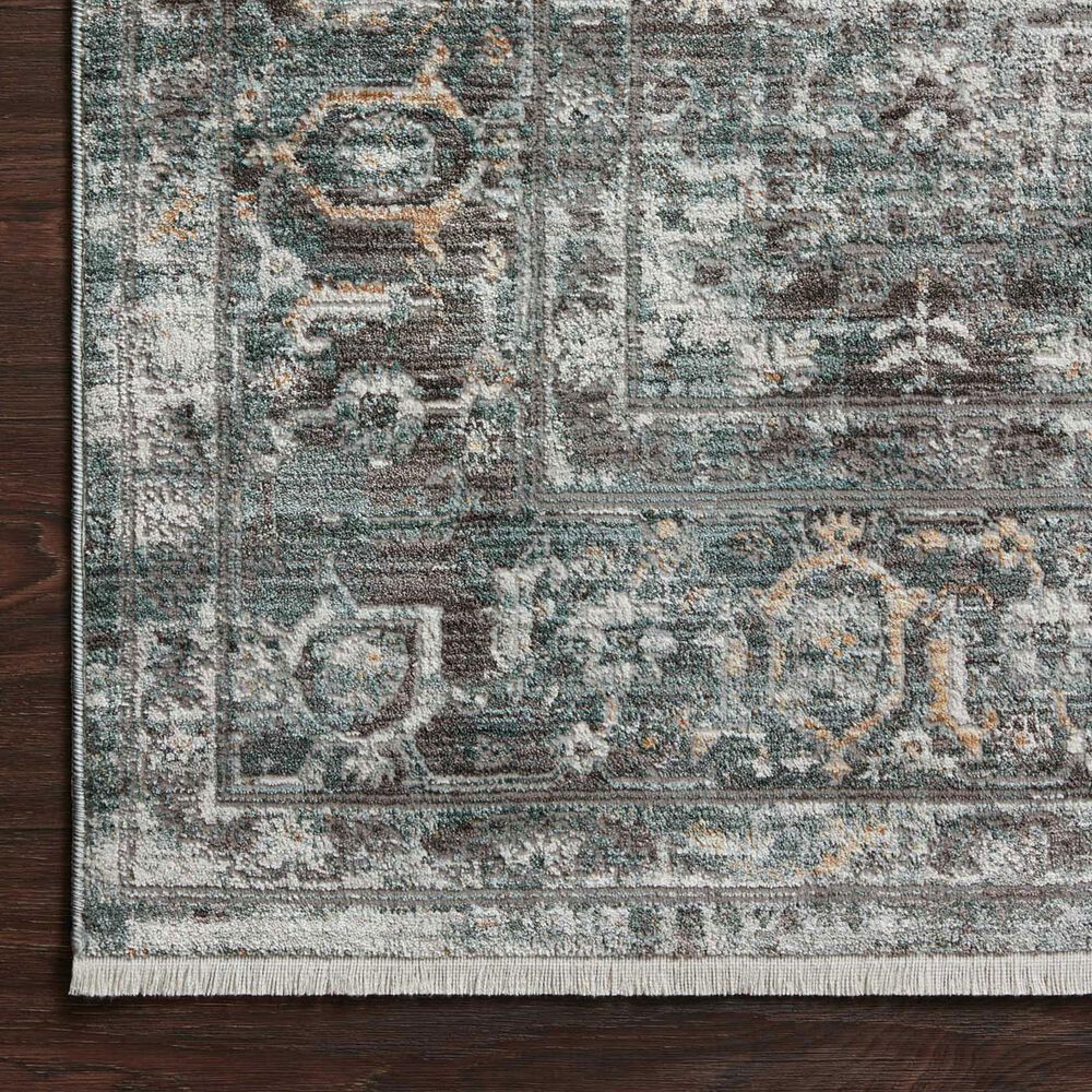 Loloi Bonney 2&#39;7&quot; x 8&#39; Slate and Teal Runner, , large