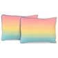 Triangle Home Fashions 3-Piece Full/Queen Quilt Set in Rainbow Ombre, , large