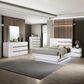 New Heritage Design Paradox 3-Piece King Bedroom Set in Gloss White, , large