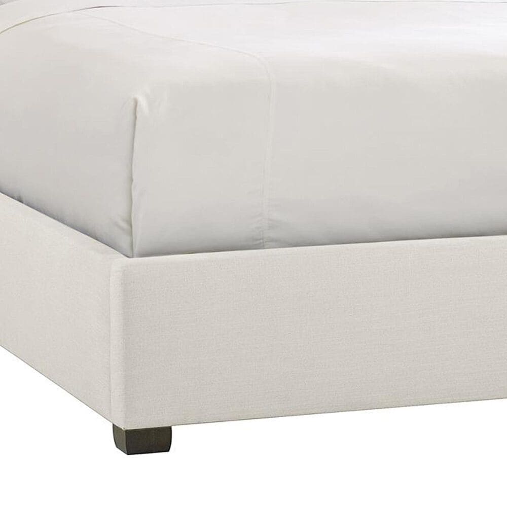 Bernhardt Morgan King Upholstered Panel Bed in Cream, , large