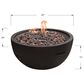 Elementi Fire Jefferson Round Liquid Propane Fire Table in Black, , large