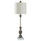 Flair Industries 34" Traditional Buffet Lamp with Acrylic Base in Malta Sky and Clear, , large