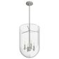 Hunter Sacha 4-Light Pendant in Brushed Nickel, , large