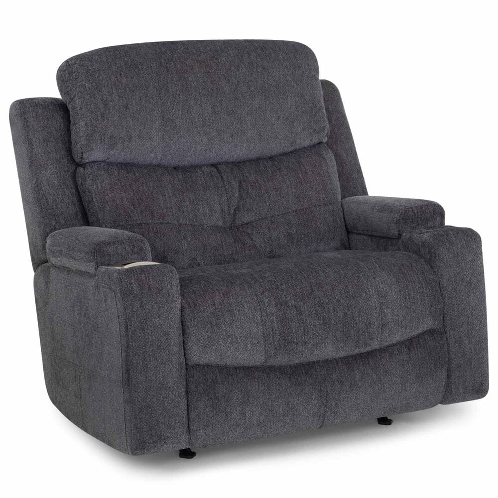 Moore Furniture Arlington Power Chair and A Half Recliner in Monroe Ebony, , large