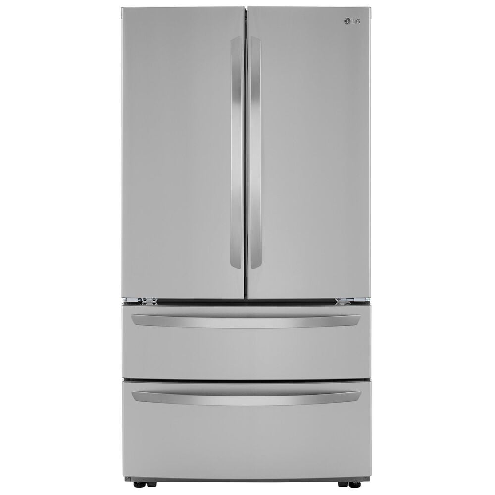 LG 27 Cu. Ft. 4-Door Non-Dispenser French Door Refrigerator in Stainless Steel, , large