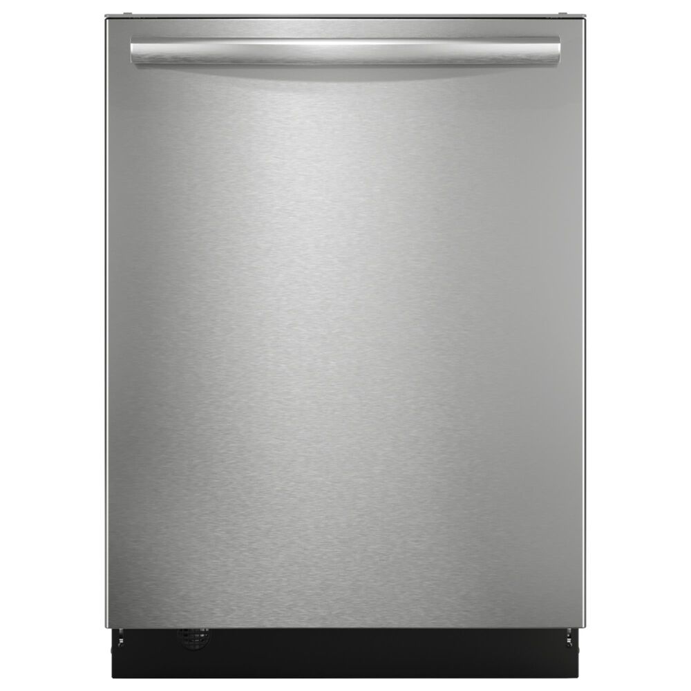 FRIGIDAIRE GALLERY 3 Piece Kitchen Package with 27.8 Cu. Ft. French Door Refrigerator, 30&quot; Front Control Electric Range with Total Convection, and Built-In Bar Handle Dishwasher with CleanBoost in Stainless Steel, , large