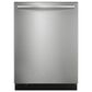 FRIGIDAIRE GALLERY 3 Piece Kitchen Package with 27.8 Cu. Ft. French Door Refrigerator, 30" Front Control Electric Range with Total Convection, and Built-In Bar Handle Dishwasher with CleanBoost in Stainless Steel, , large