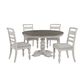 Davis International French Country Round Dining Table in White and Gray/Brown , , large