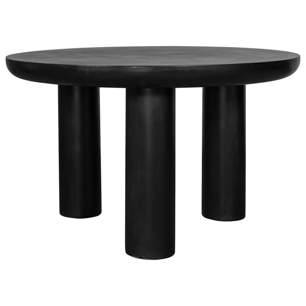 Moe&#39;s Home Collection Rocca Round Dining Table in Black - Table Only, , large