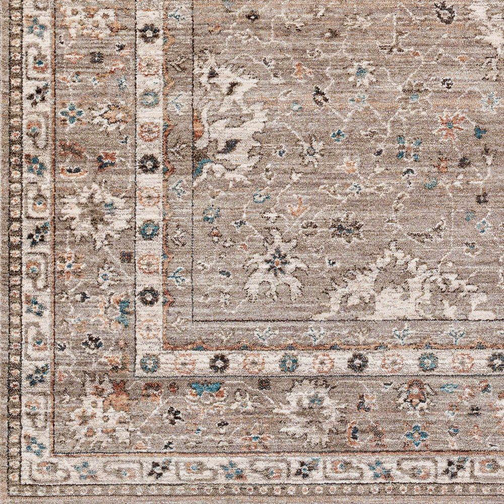 Surya Carlisle 5&#39;3&quot; x 7&#39;9&quot; Sage, Ivory, Pale Blue, Charcoal and Brown Area Rug, , large