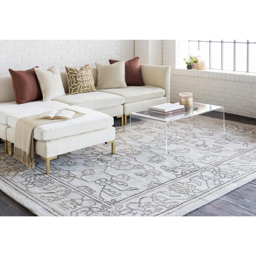 Surya Hightower 10&#39; x 14&#39; Cream, Charcoal and Gray Area Rug, , large