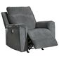 Signature Design by Ashley Barnsana Power Recliner in Gravel, , large