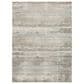 Karastan Solitude Silk Road 5" x 7"10" Cream Dark Grey Area Rug, , large