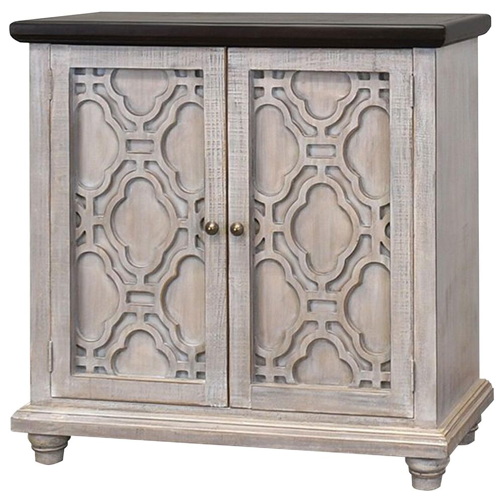 Rustic Imports Calais 2-Door Cabinet in Castello Gray and Brown, , large