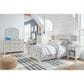 Signature Design by Ashley Robbinsdale Twin Storage Sleigh Bed in Antique White, , large