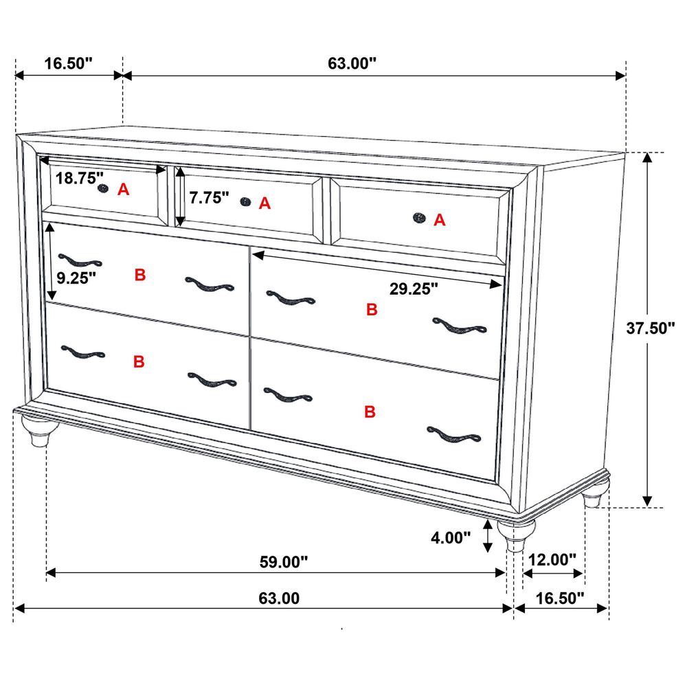 Pacific Landing Barzini 5-Piece Cal King Bed Set in White, , large