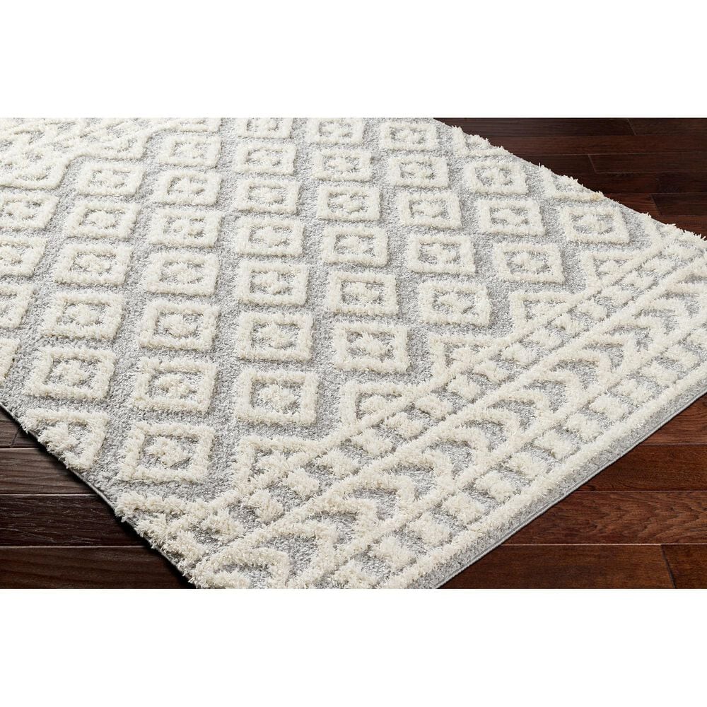 Surya Rodos RDO2338 7&#39;10&quot; x 10&#39; Light Light Slate, White Area Rug, , large