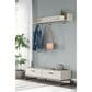 Signature Design by Ashley Socalle Wall Mounted Coat Rack with Shelf in Light Natural, , large