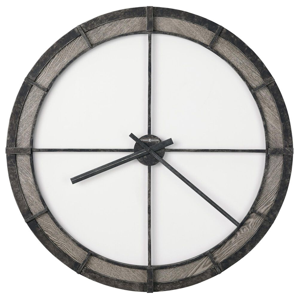 Howard Miller Mara Wall Clock in Charcoal Black and Gray, , large