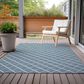 Dalyn Rug Company York 10" x 14" Sky Blue Indoor/Outdoor Area Rug, , large