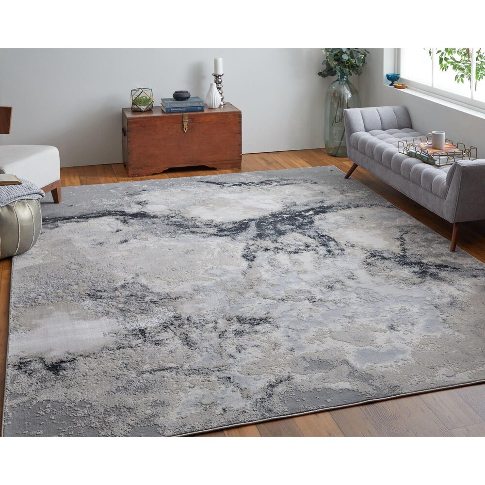 Feizy Rugs Astra 3&#39;11&quot; x 6&#39; Gray and Beige Area Rug, , large