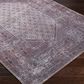 37B Colin 7"10" x 10"2" Plum, Ink Blue, Dusty Pink and Cream Area Rug, , large