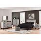 Signature Design by Ashley Vessalli 3-Piece Queen Bedroom Set with Two Nightstands in Light Gray and Matte Black, , large