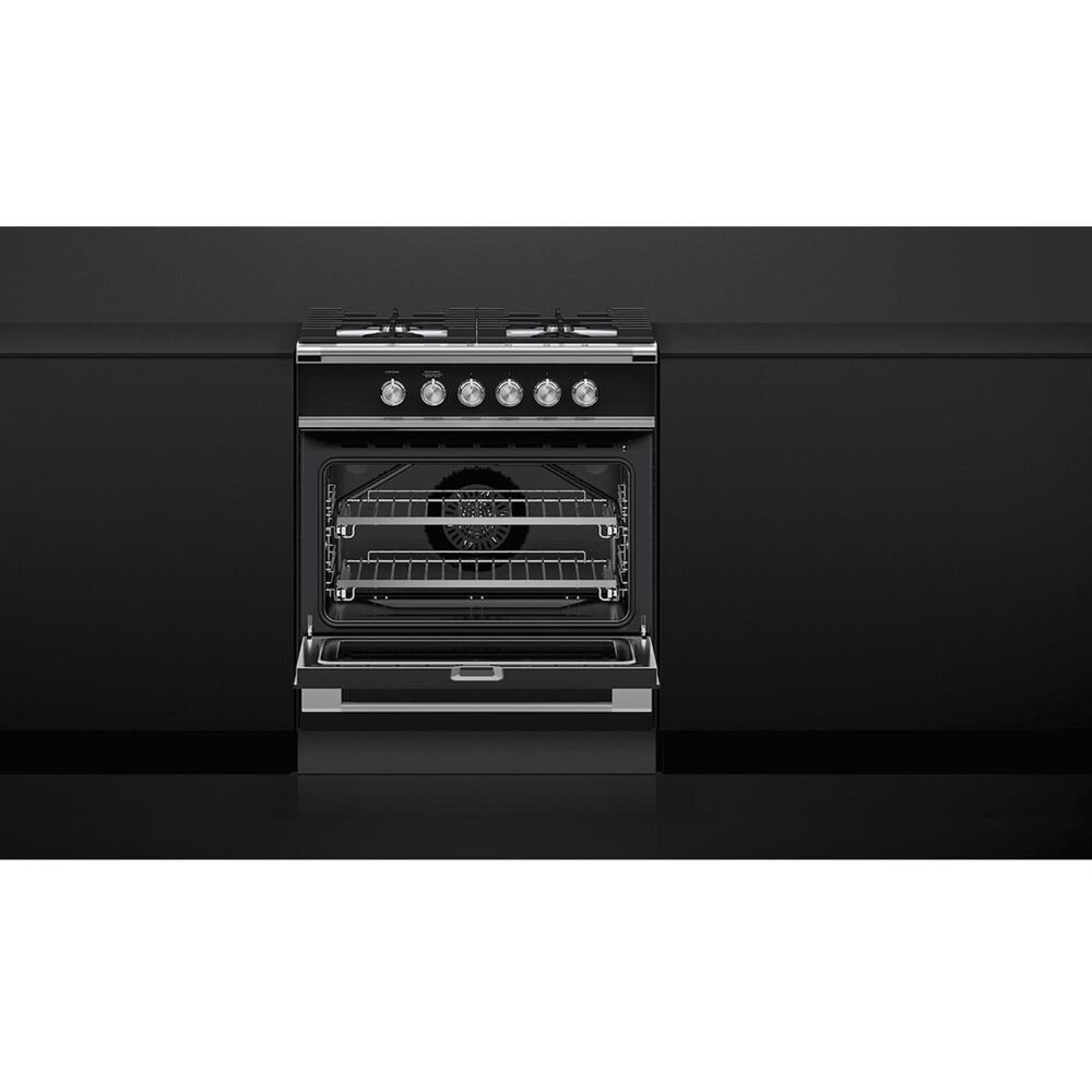 Fisher and Paykel 30&quot; Freestanding Classic Dual Fuel Range in Black, , large